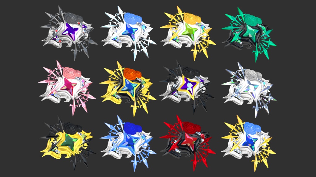 【VRChat】壮大なヘイローとヘアピン、アニメーションあり【MA設定済み】