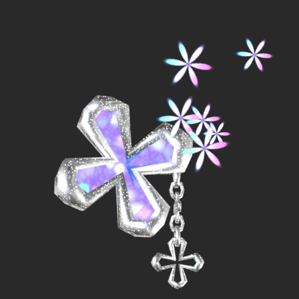 【VRChat】お花ヘアピンとピアス【アニメーション有】