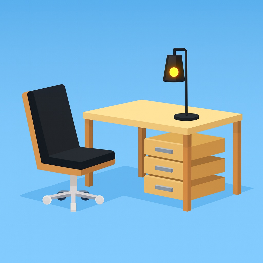 【Roblox向け】Interactive Office Set プラグイン付モデル