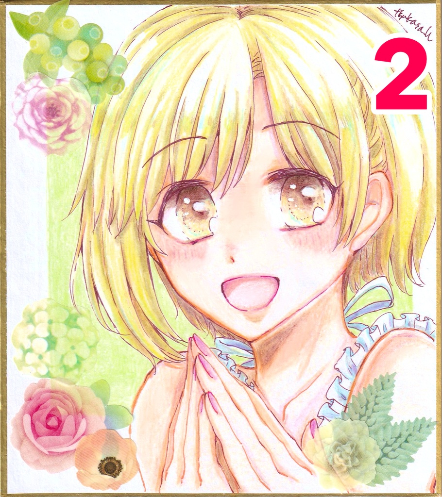 ミニ色紙原画・相葉夕美