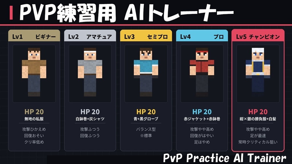 PVP練習用 AIトレーナー