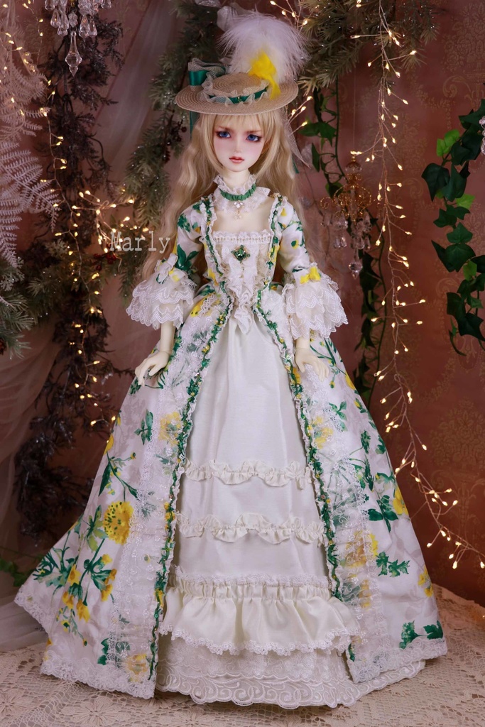 ローブ・ア・ラングレーズ風ドレス『エリナイト』　SD16S胸サイズ