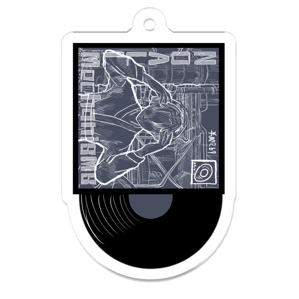 レコード風アクキー