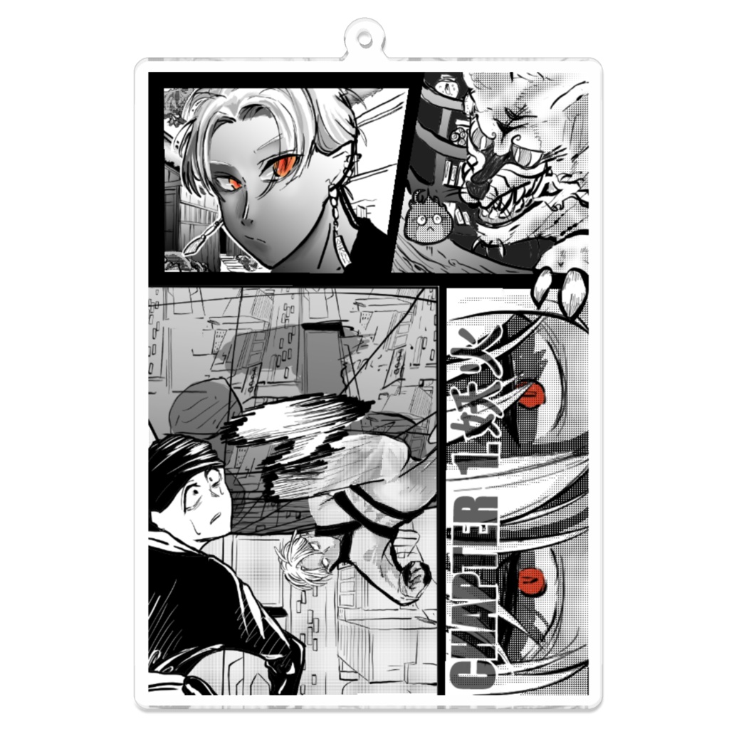 コミック風アクキー