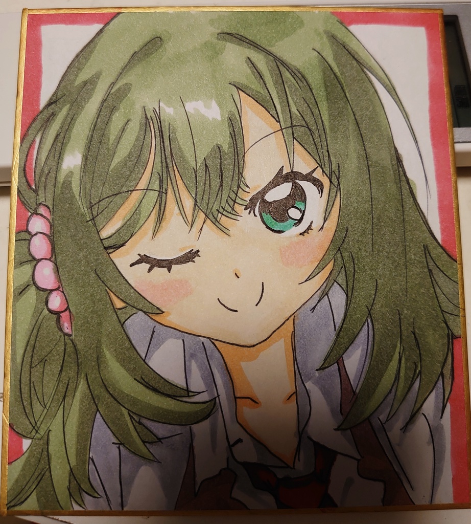 ミニ色紙イラスト  式部茉優
