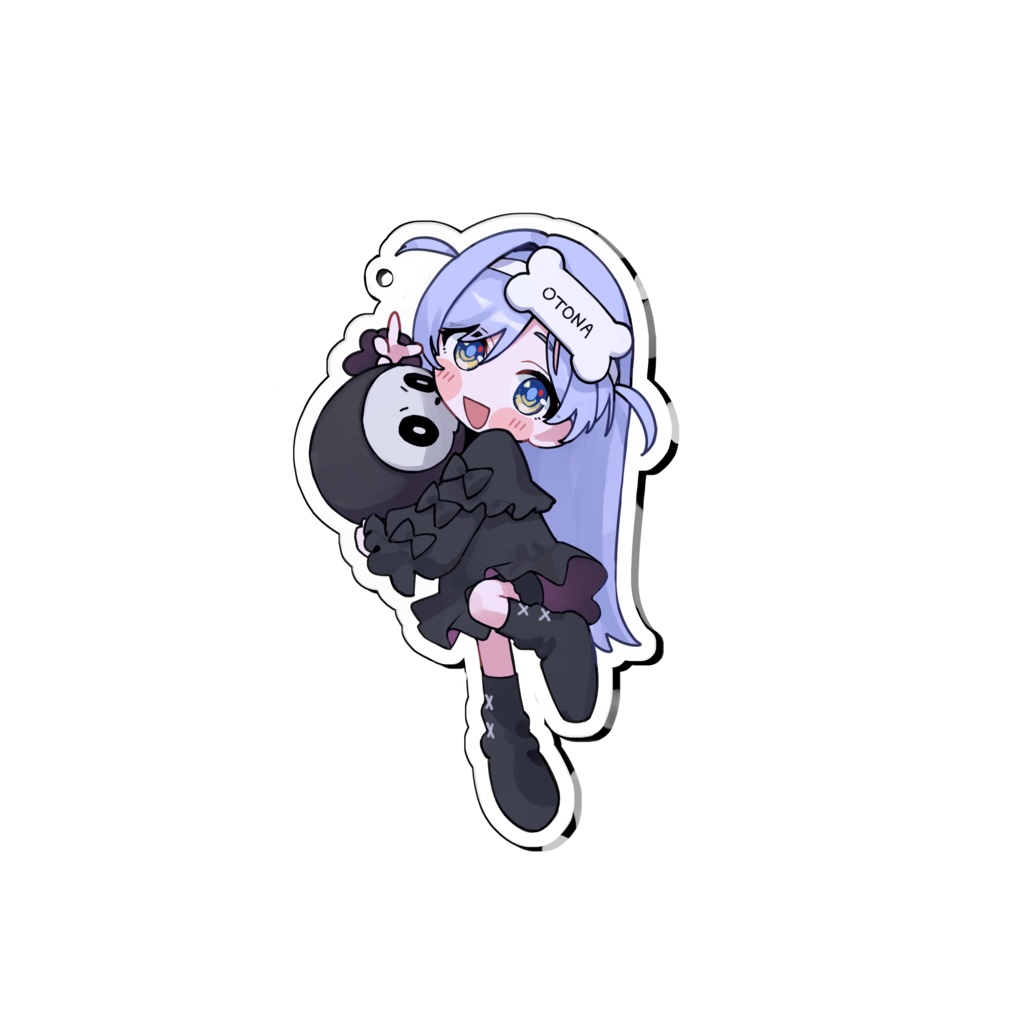 夜乃くろむ　部屋着アクリルキーホルダー