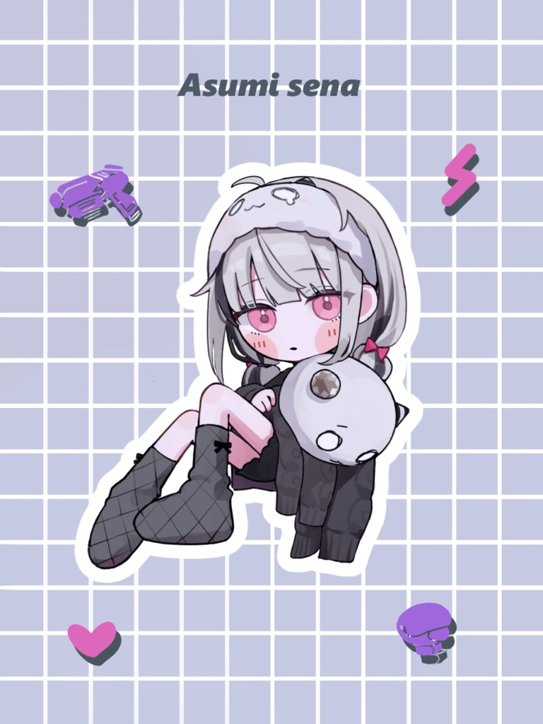 空澄セナ　部屋着ホログラムステッカー