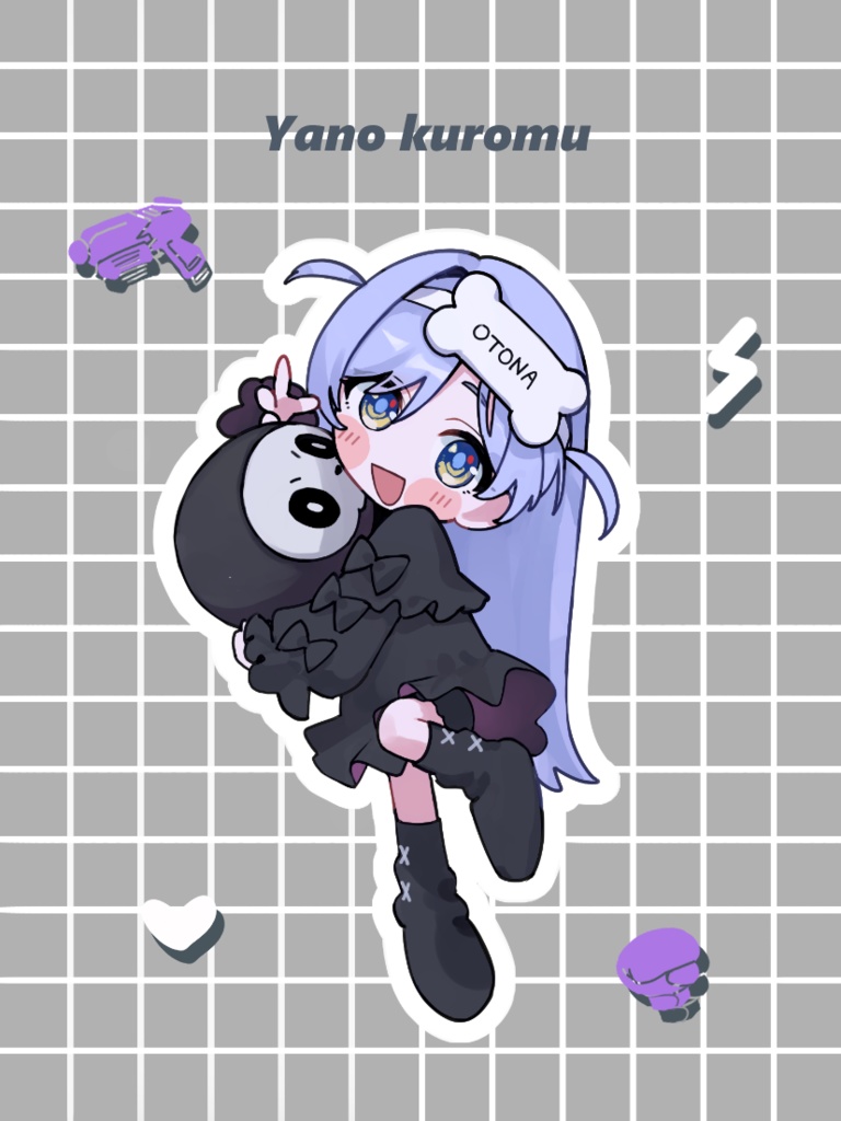 夜乃くろむ　部屋着ホログラムステッカー