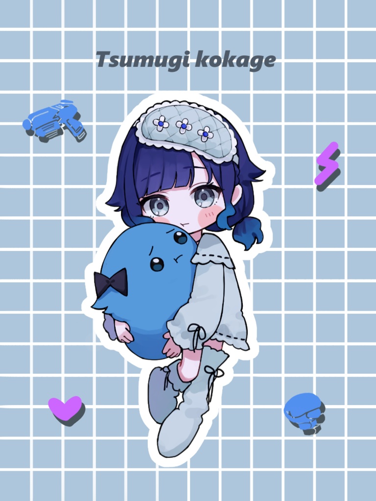 紡木こかげ　部屋着ホログラムステッカー