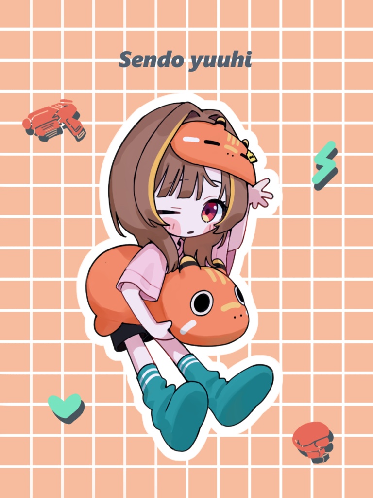 千燈ゆうひ　部屋着ホログラムステッカー