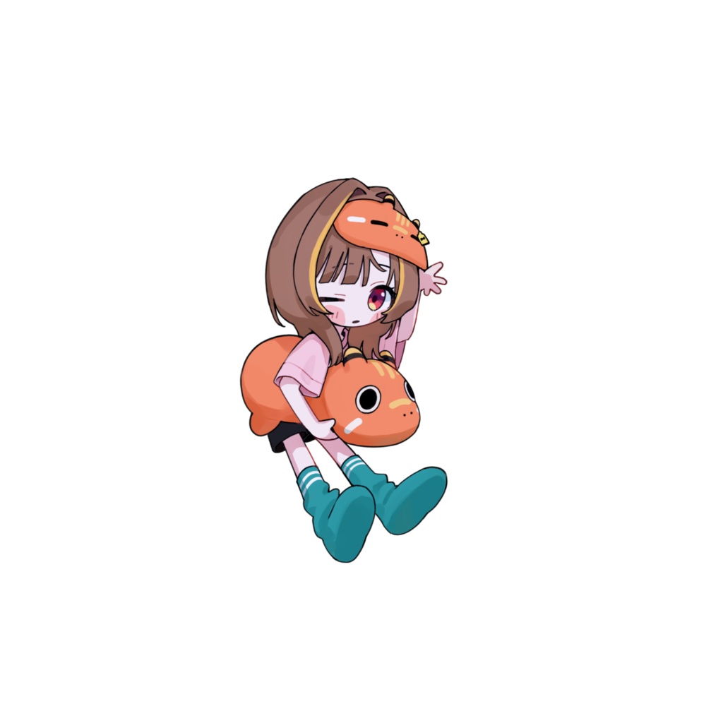 千燈ゆうひ　部屋着白塩ビステッカー