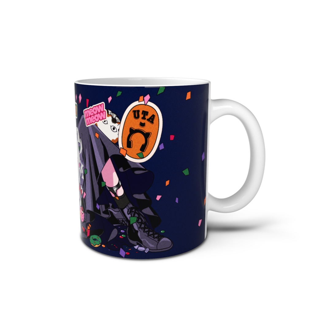 【青色】かわよいマグカップ