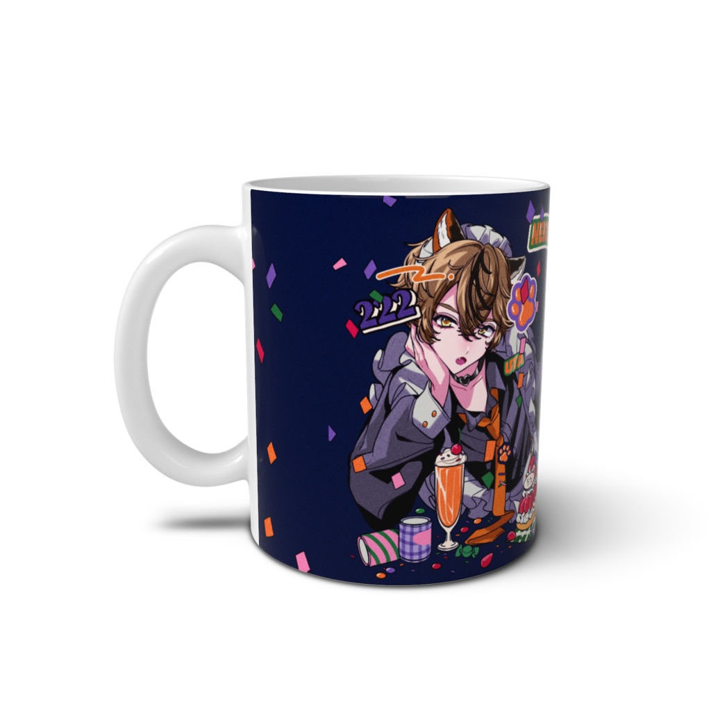 【青色】かわよいマグカップ