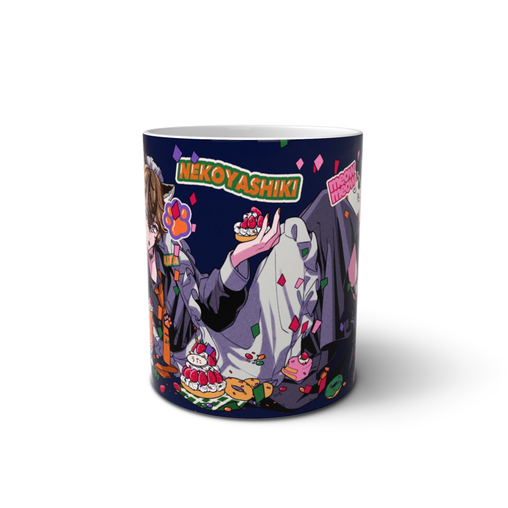 【青色】かわよいマグカップ