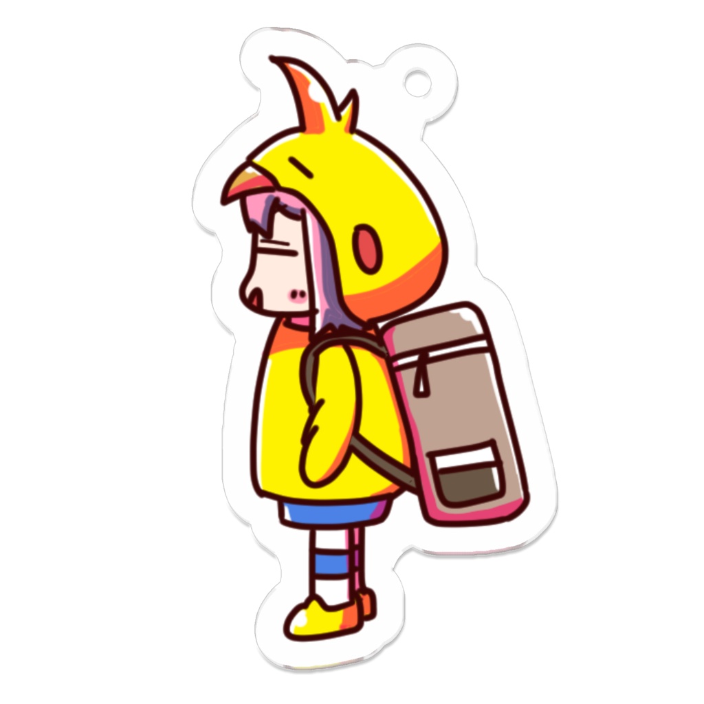 リュックなオカメインコちゃん横向き