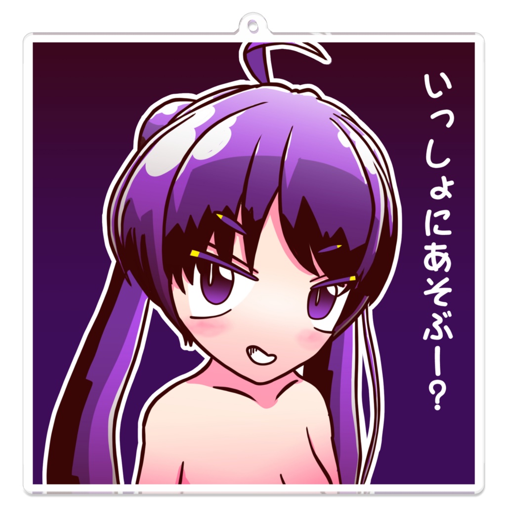 ツインテール娘にしし笑いアクリルキーホルダー