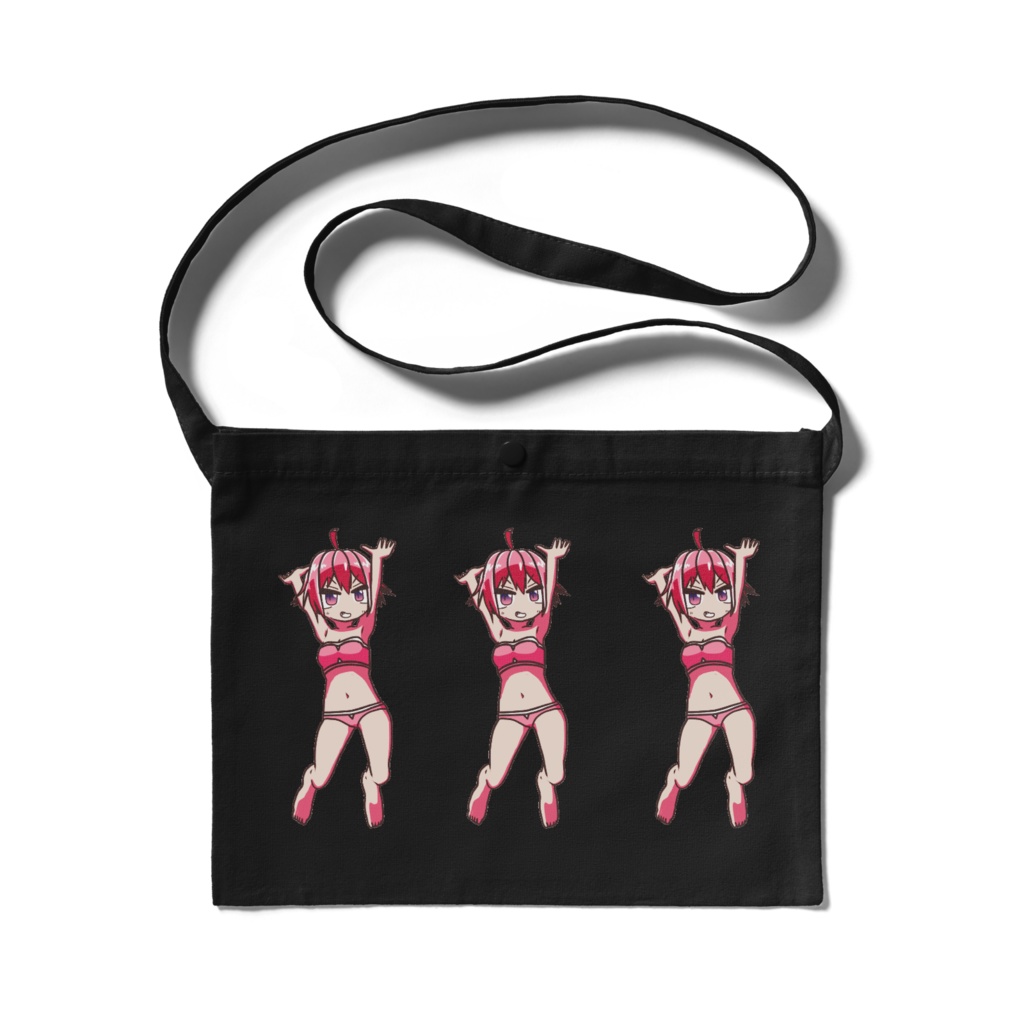 元気な水着の女の子サコッシュ