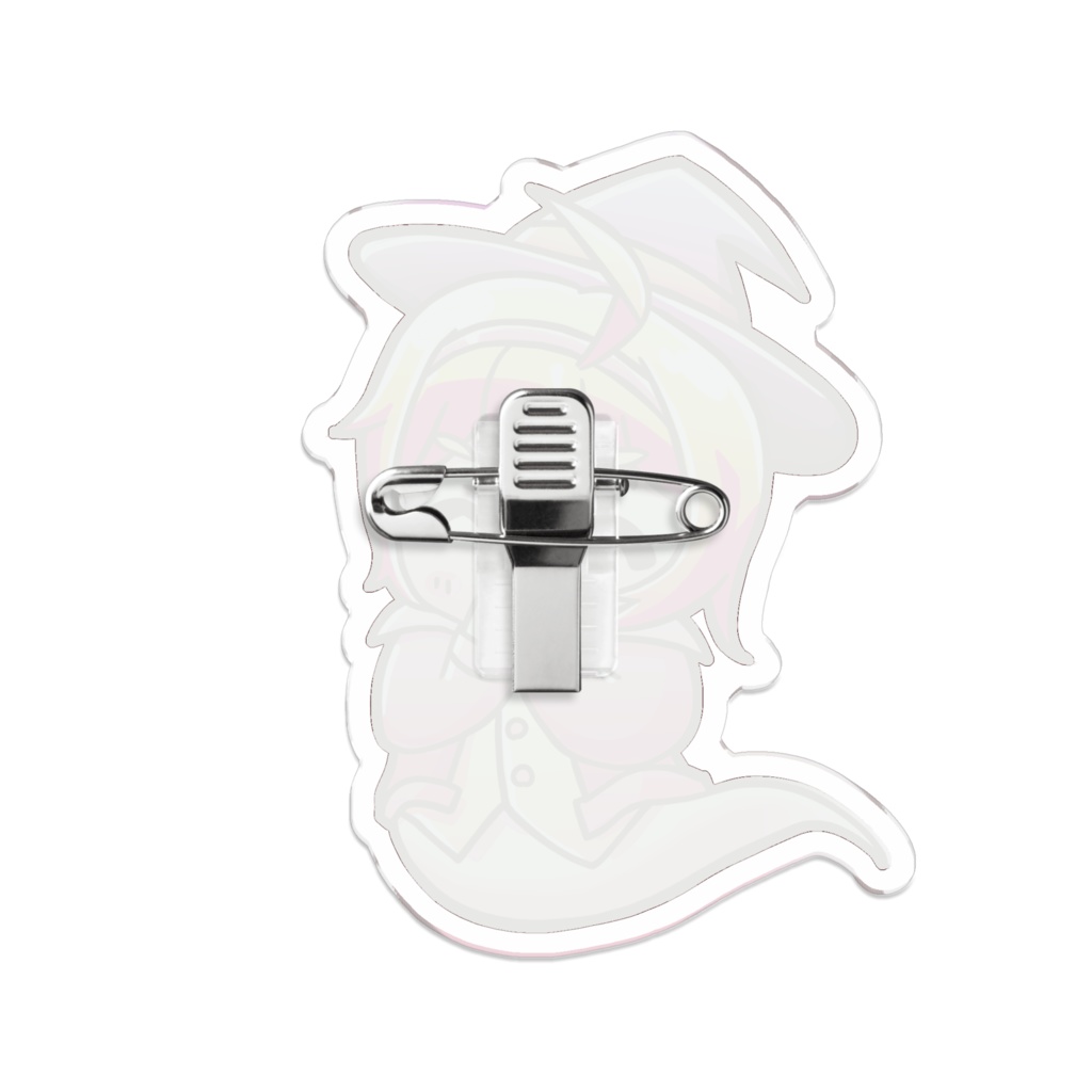 にっこり幽霊さんアクリルバッジ