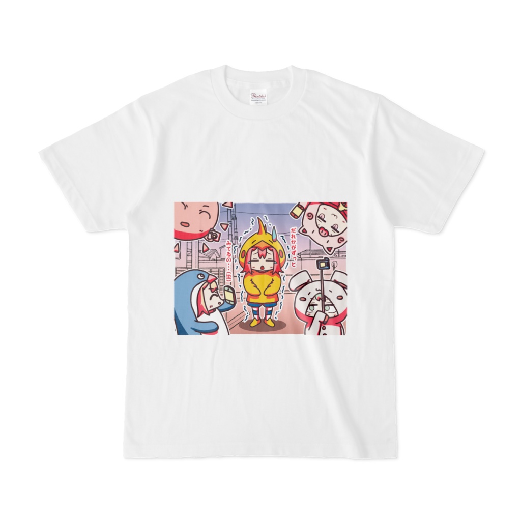 だれかがずっと見てるの 着ぐるみオカメインコTシャツ