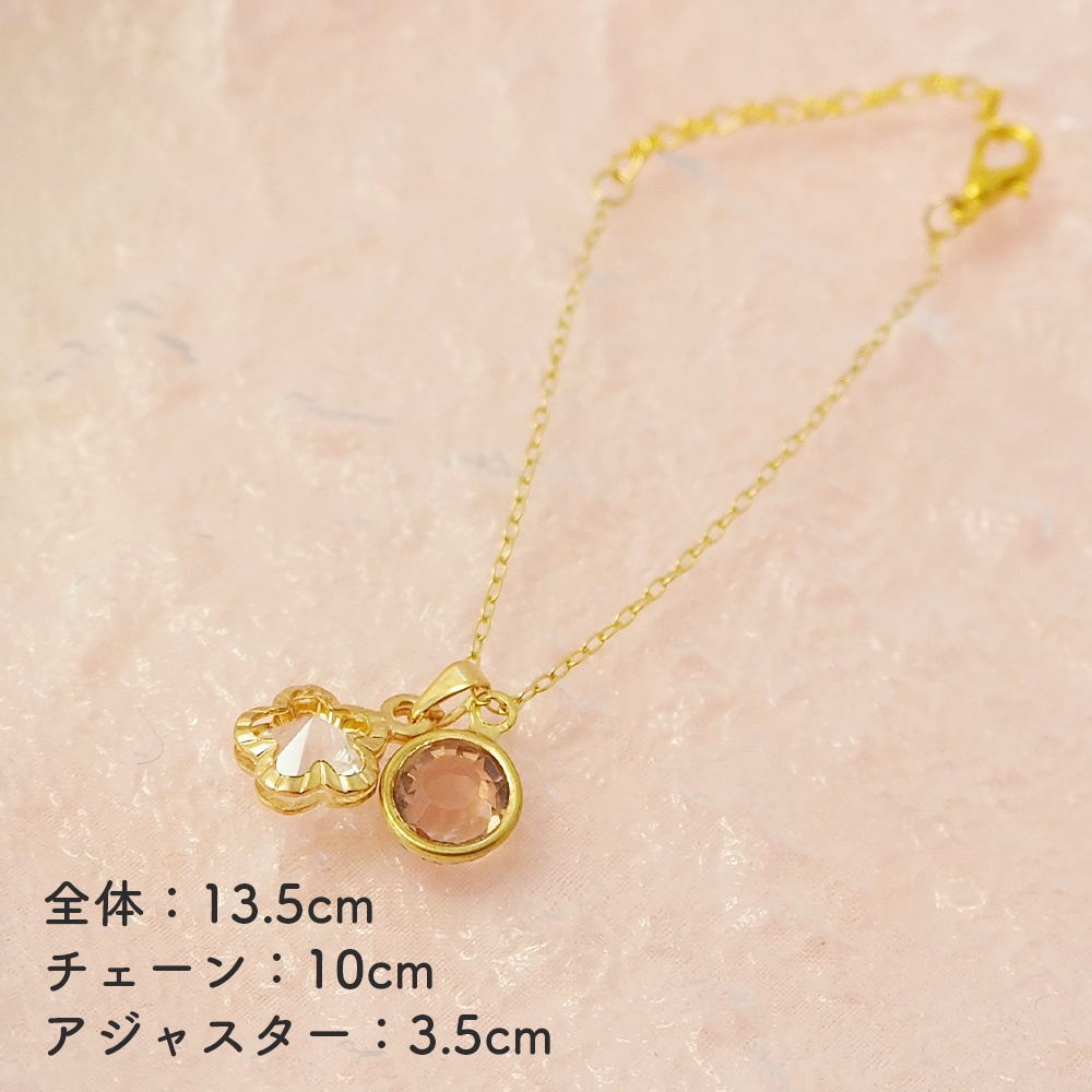 ドール用ネックレス　フラワーモチーフ