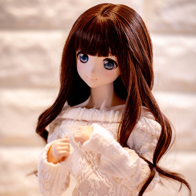 ドール用ウィッグ 】9インチ ブラウン 目安サイズMDD/DD/SD <Wig for Doll 9inch brown> - poppy -  BOOTH