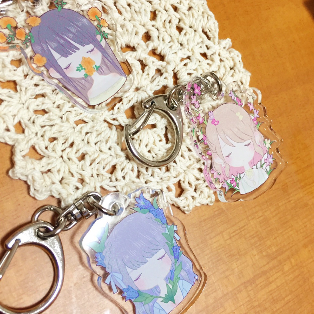 オリジナルアクリルキーホルダー「hanako.」
