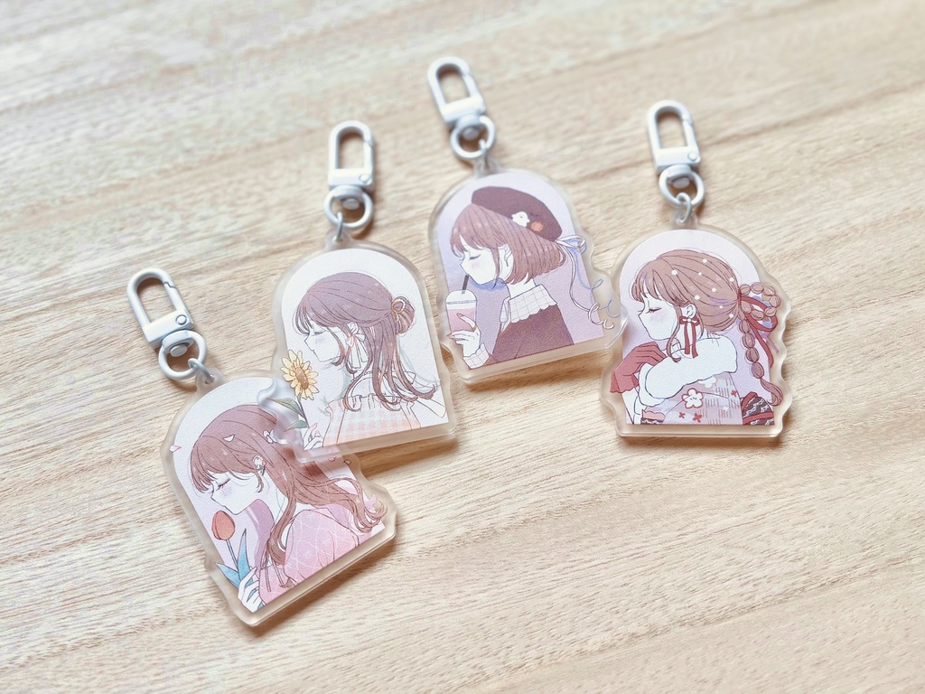 アクリルキーホルダー(春夏秋冬 全4種)