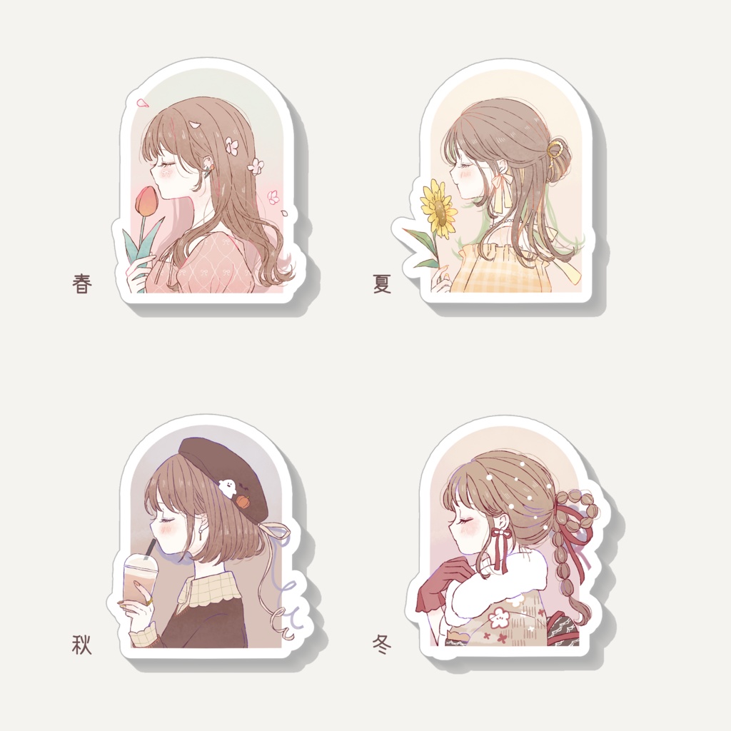 アクリルキーホルダー（春夏秋冬　全4種）