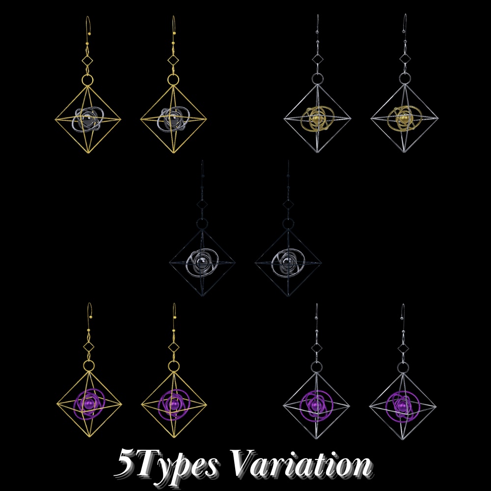 【10アバター対応】Himmelic earrings 【MA対応】