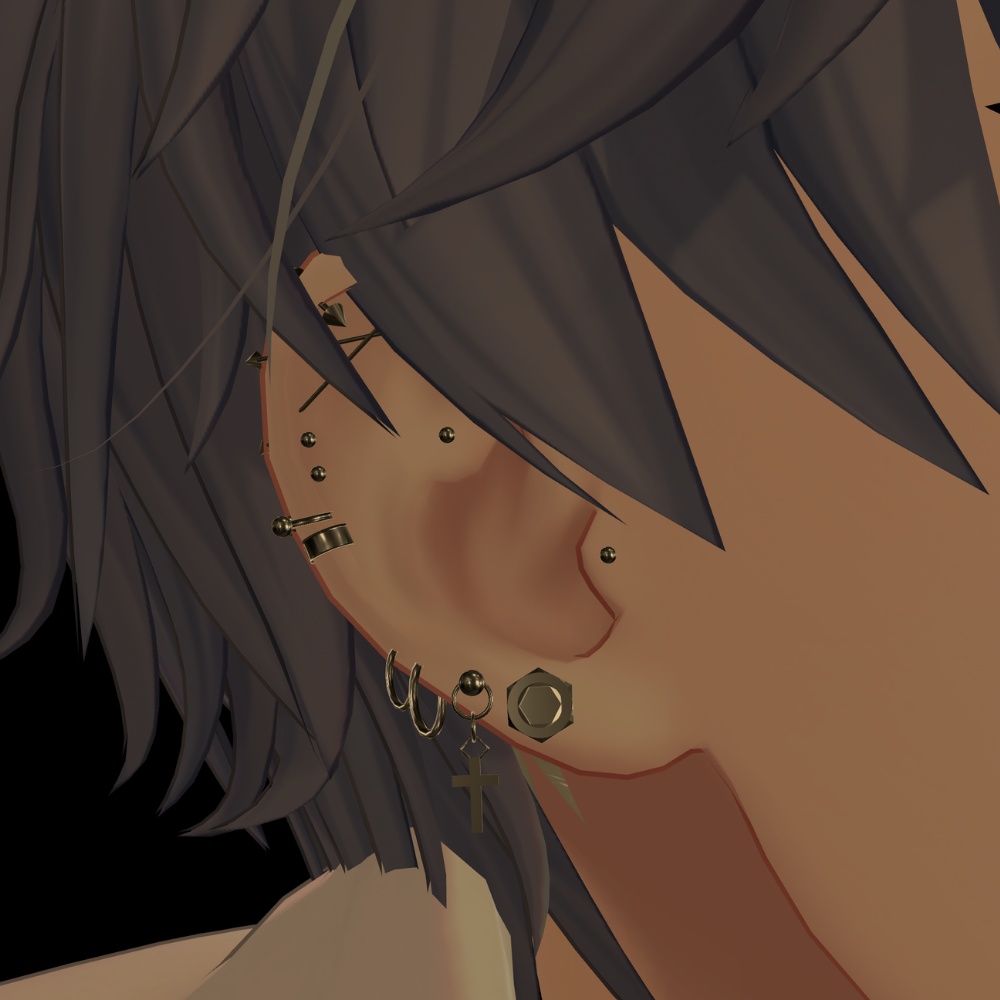 【MA対応】”UNLEASHED”ピアスセット【狛乃・斑霞対応】