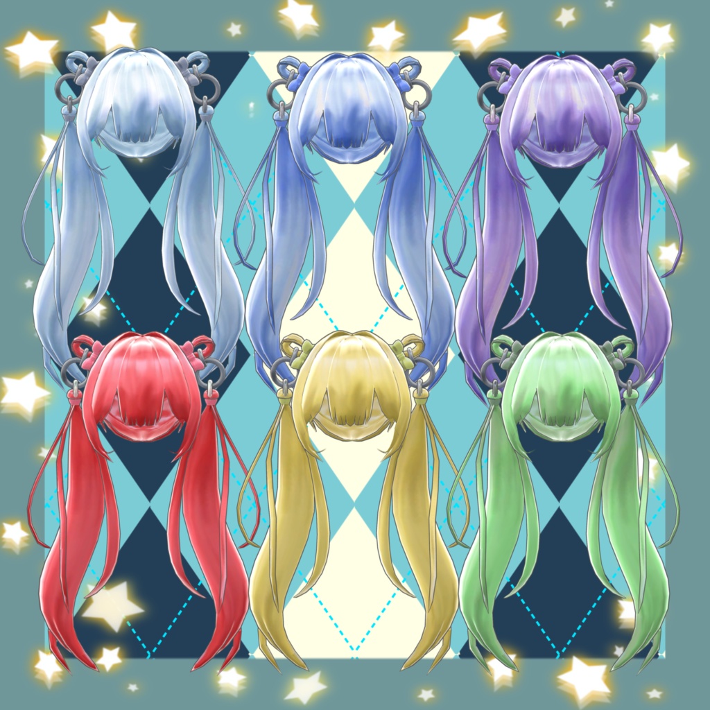 【5アバター対応】リングツインテール