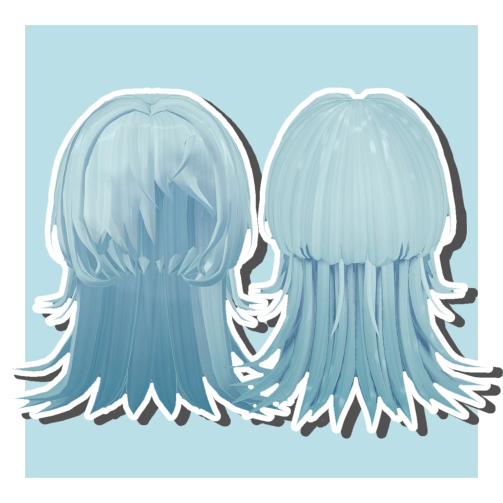 【10アバター対応】2way目隠れクラゲウルフ