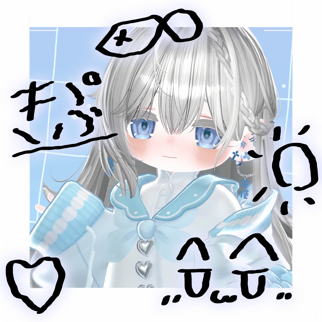 【10アバター対応】angelic earrings