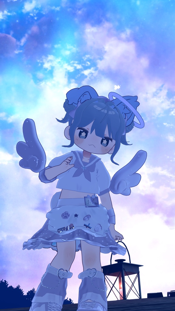 【髪型+ネイル付き衣装】【5アバター対応】天使とティーカップ