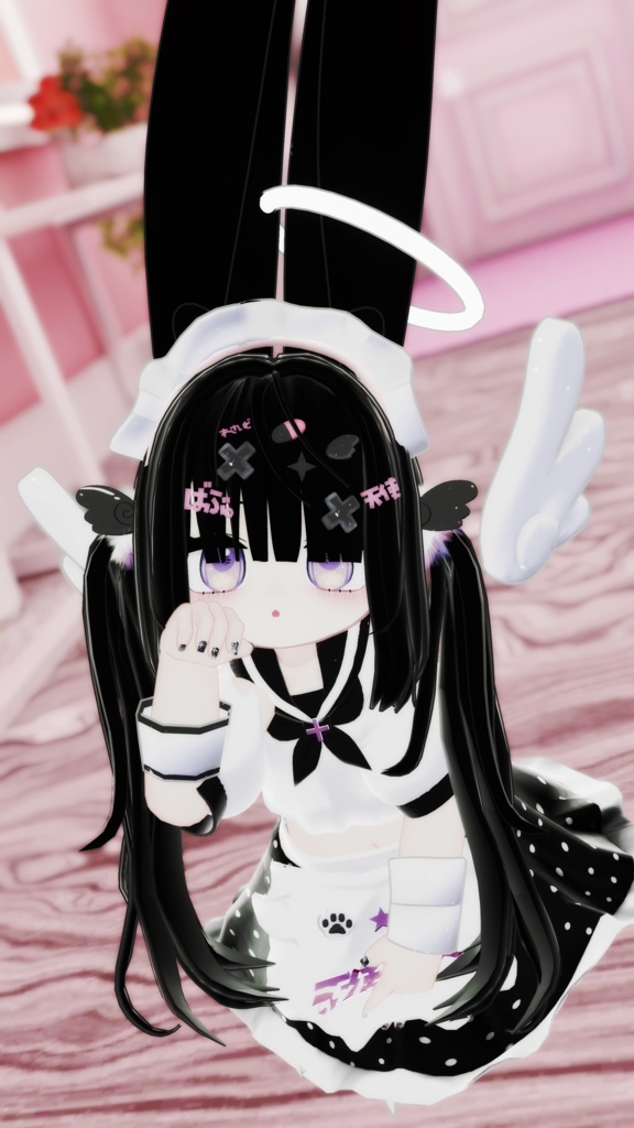 【髪型+ネイル付き衣装】【5アバター対応】天使とティーカップ