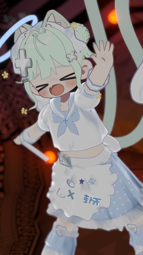 【髪型+ネイル付き衣装】【5アバター対応】天使とティーカップ