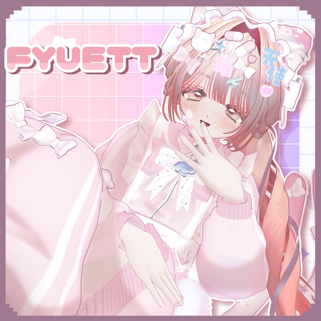 【14アバター対応】Neko Nuko Jersey Maid🐈🐾
