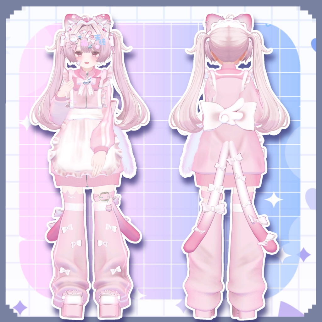 【🐈セール中🐈】【13アバター対応】Neko Nuko Jersey Maid🐈🐾