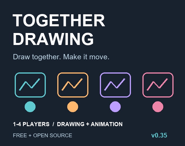 Together Drawing 0.35｜最大4人でお絵描き・短いアニメ制作【無料】