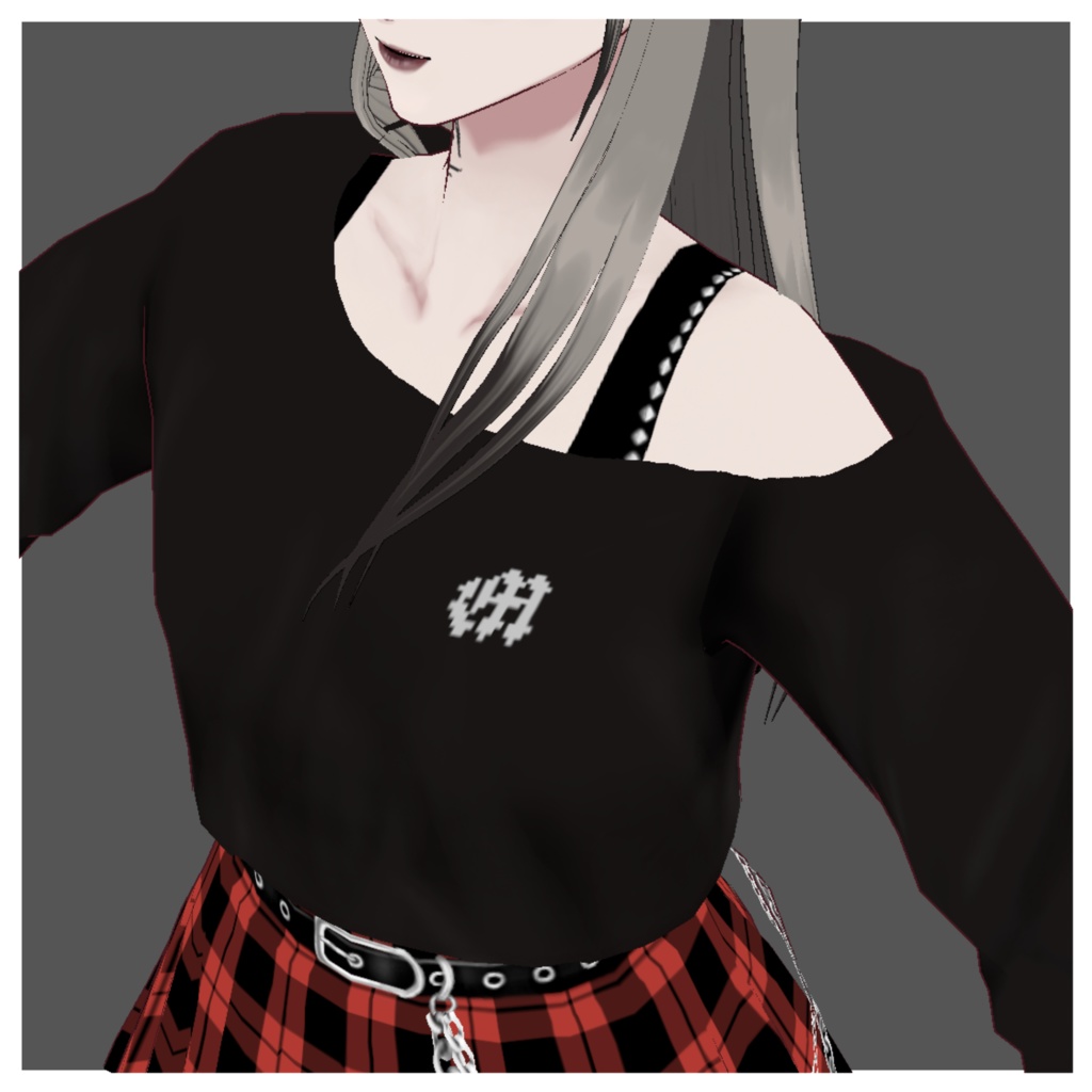 【VRoid衣装】ストリートパンクセット punk | 8color | スカートのみあり