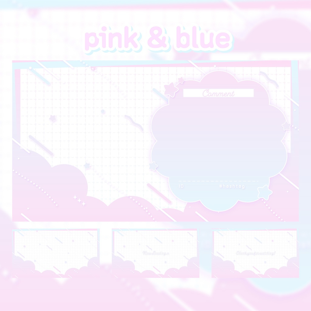 ポップな配信画面セット