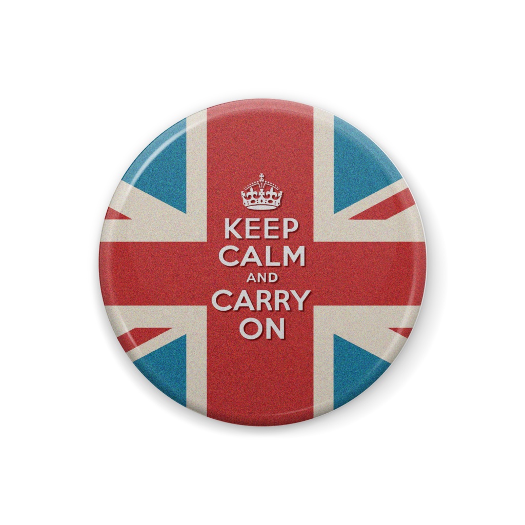 keep calm and 缶バッジ
