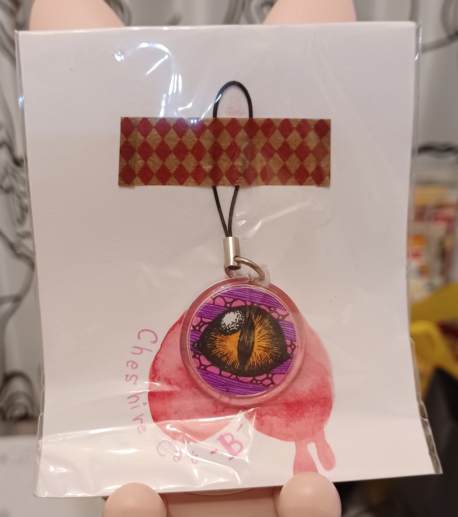 目ストラップ(Cheshire Cat)