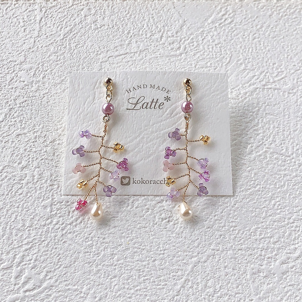 【Sale】てんえどモチーフ 小枝ピアス