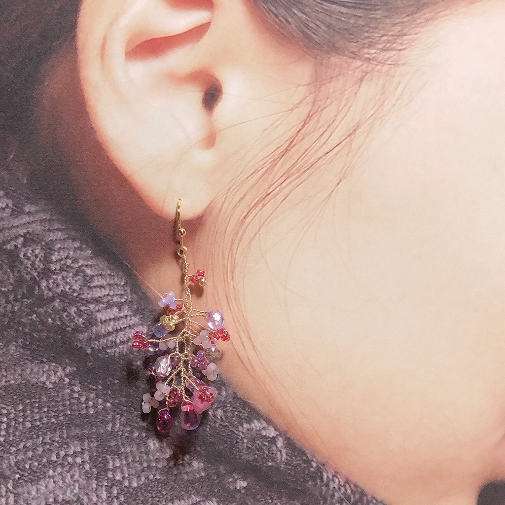 【Sale】てんえどモチーフ 小枝ピアス