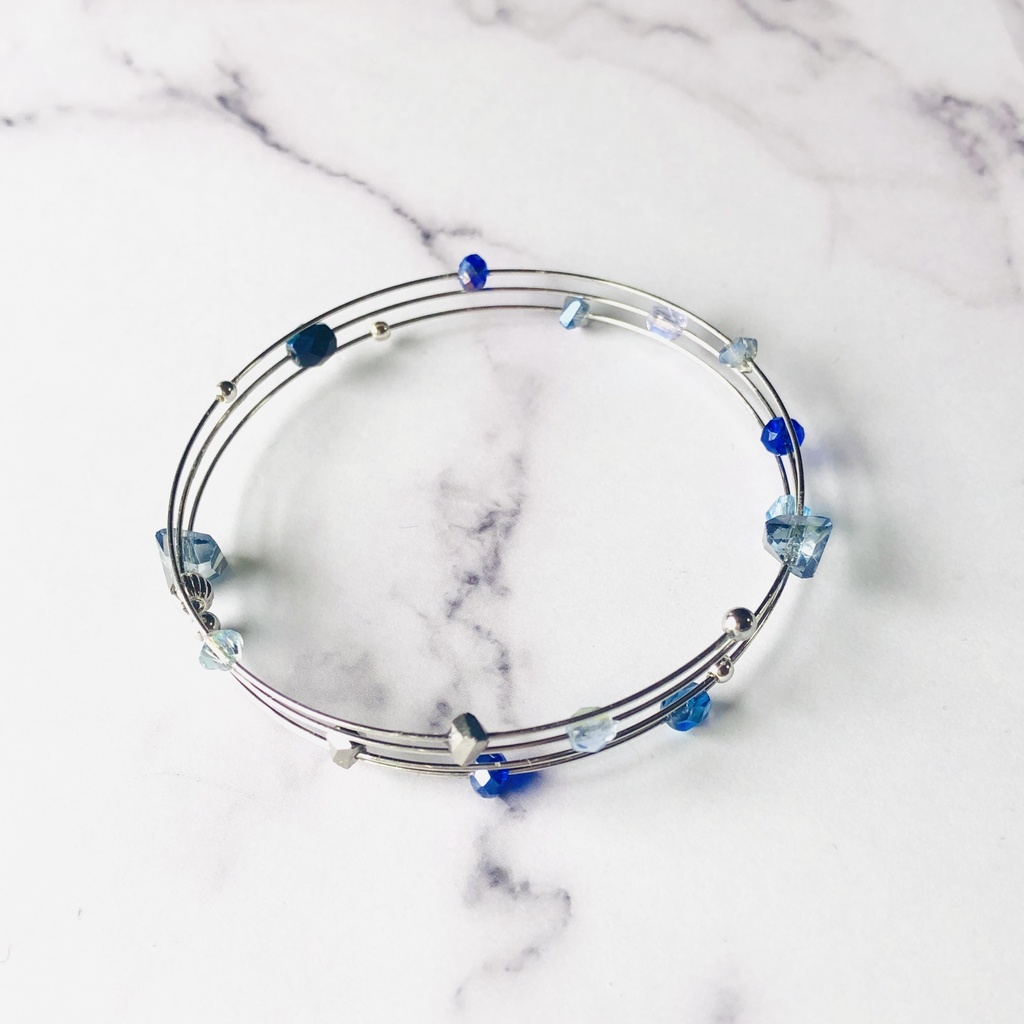 【Sale】Blue×Silver Motif Accessory