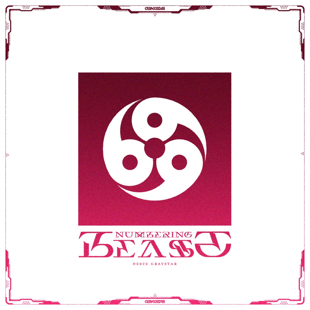 フリーロゴ ナンバリングビースト 666