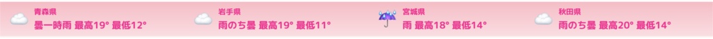 【OBS対応】お天気なが〜る47 ~全国47都道府県の天気を配信画面に表示~