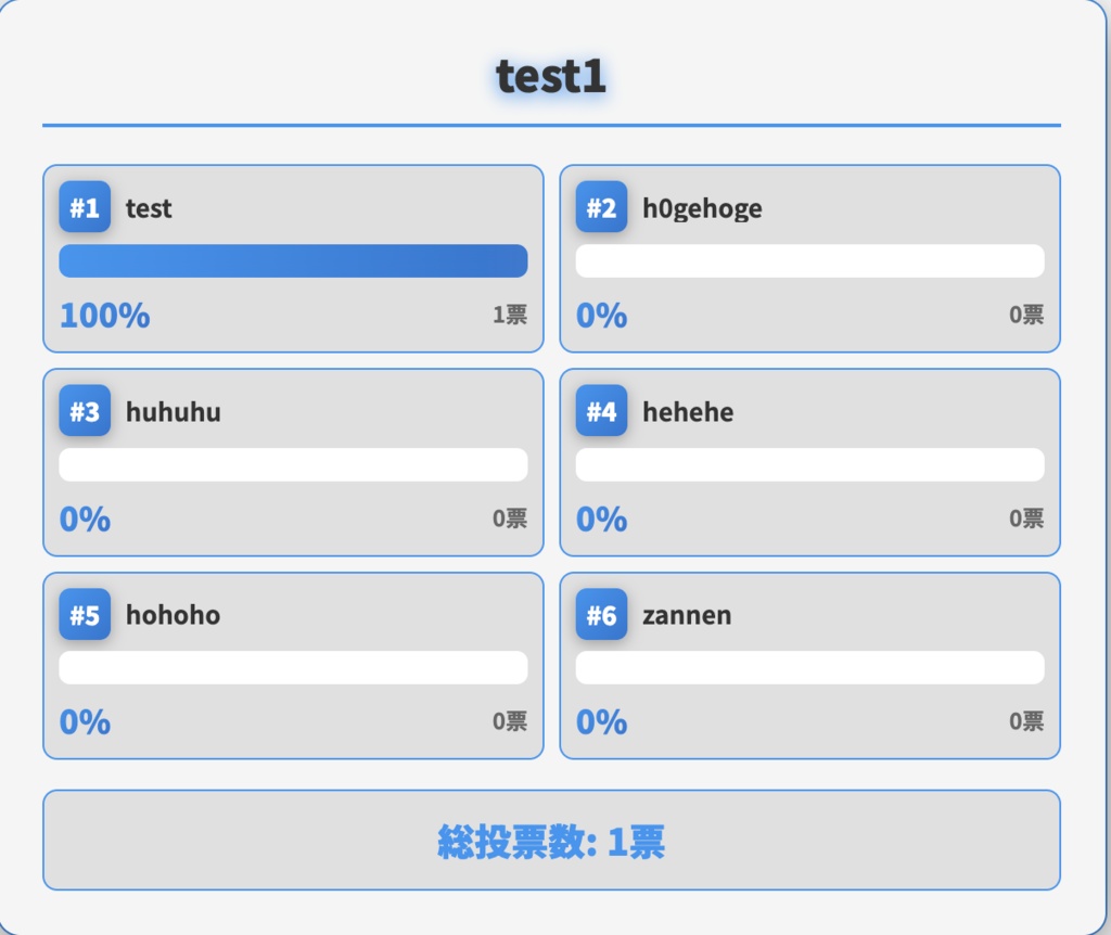 リアクトポール -わんコメ連携アンケートツール-