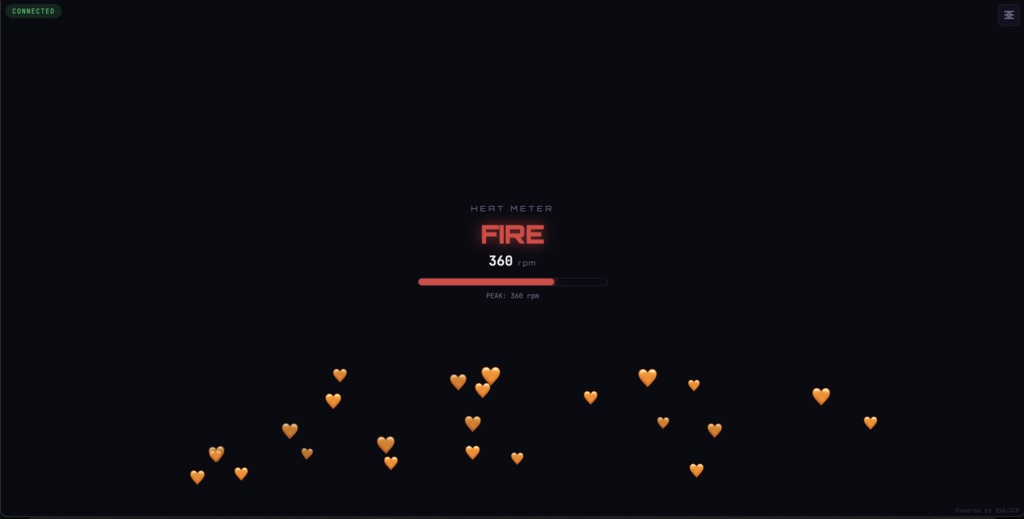 【わんコメ連携】リアクションパワー - YouTube Liveリアクション可視化でエンゲージメント向上OBSオーバーレイ